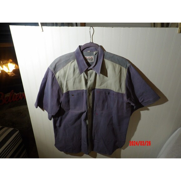 Marc Daniels‎ Red Eye Shirt Mens Size XL  Shirt Short Sleeve Cotton - Picture 4 of 4